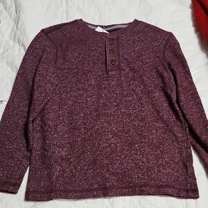 Old Navy Maroon Henley Shirt